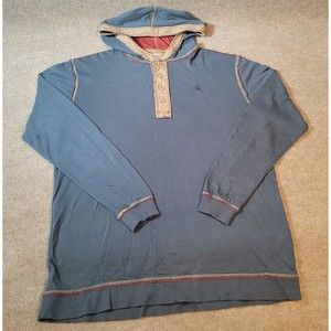 Legendary Whitetails Hooded Long Sleeve Hoodie Blue Gray Grey Rough Size Large